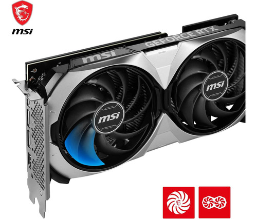 Placa De Vídeo Msi Super Ventus 2x Oc Rtx 4070 12gb Gddr6x