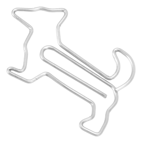 Clips De Papel Con Forma De Perro, 100 Unidades, De Metal Ch