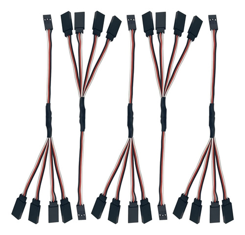 5 Piezas Jr Y Connector Servo Cable De Extensión De 3 Pines,