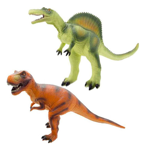 Dinosaurio De Goma Gigante T Rex Espinosaurio Muñeco Juguete
