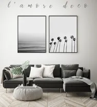 Comprar Cuadros Modernos Set X2 Con Marco + Vidrio 40x60 Promo