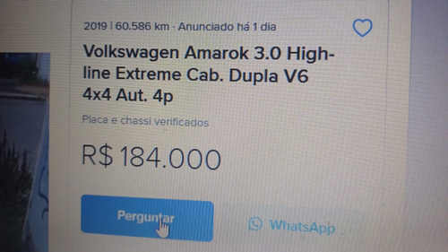 Volkswagen Amarok 3.0 Highline Extreme Cab. Dupla V6 4x4 Aut. 4p