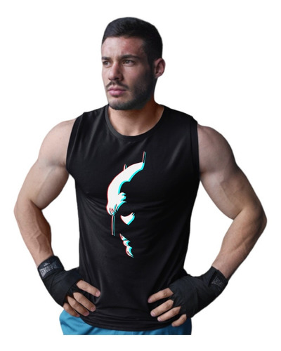 Imagen 1 de 2 de Poleras Sin Manga Musculosa Batman Xii