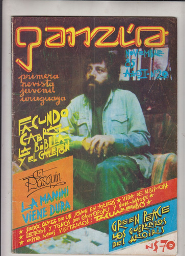 1985 Uruguay Apertura Revista Joven Ganzua N° 20 Izquierda 