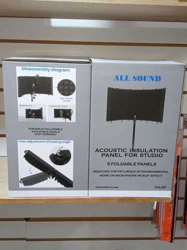 Panel Acustico De Metal, 5 Cuerpos Marca All Sound