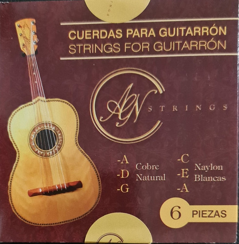 Cuerdas Para Guitarron Mariachi 6 Piezas Noel Barragan 