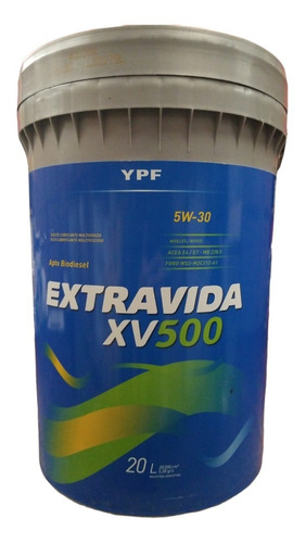 Ypf Extra Vida Xv 500 5w30 X 20 L
