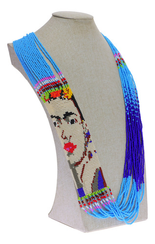 Collar Largo Frida Kahlo Mujer Pack 2 Piezas