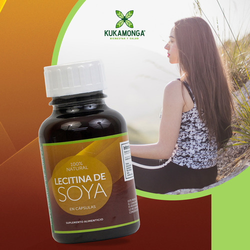 Lecitina De Soya - 100 Cápsulas Soy Lecithina Kukamonga Sabor Sin sabor