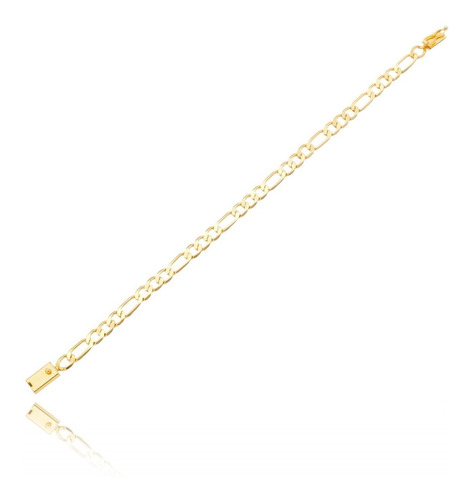 Pulseira Masculina 3x1 Banhada Ouro 18k F. Gaveta