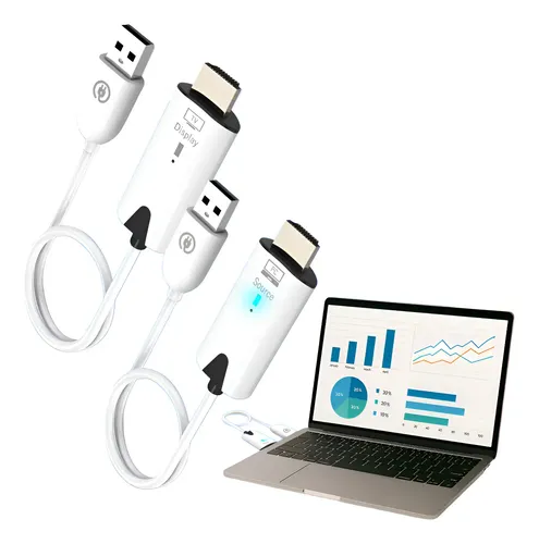 Transmissor Receptor De Áudio E Vídeo 1080p Hdmi Sem Fio Usb