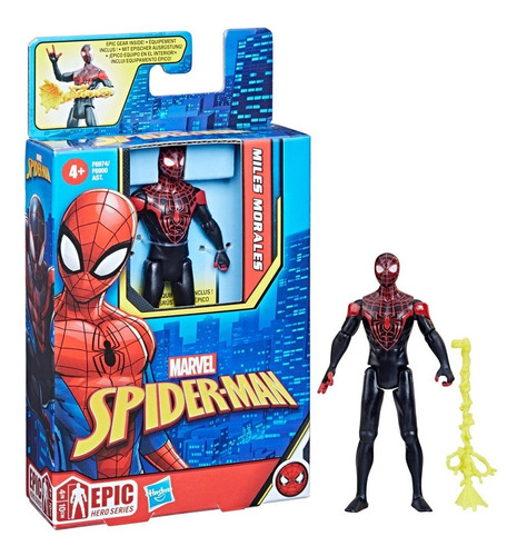 Figura De Acción Marvel Epic Hero Series Miles Morales +3