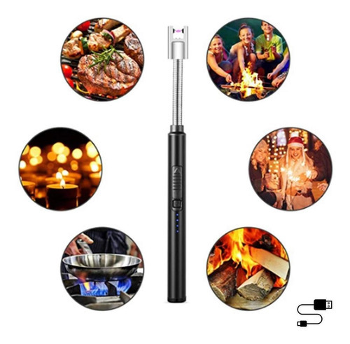 Encendedor eléctrico recargable USB para barbacoa