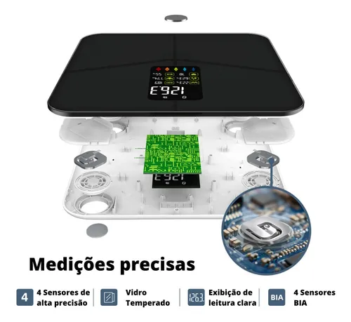 Aplicación de báscula digital de impedancia corporal Fitdays Wf02