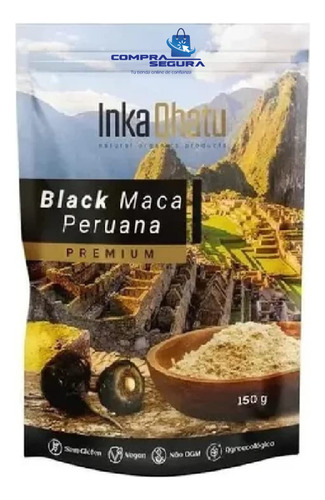 Maca Peruana Negra  Orgánica Premium Importada -  Pura 100%