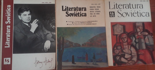 Lote X 3 Revistas Literatura Soviética N° 2, 10 Y 11