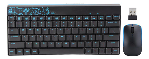 Conjunto Combinado De Teclado E Mouse Wireless Protable Mini