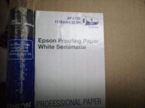 Epson Proofing Paper (white Semimatte 1 Count Roll 44 X  Mmk