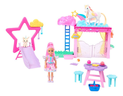 Barbie A Touch Of Magic Set De Juego Chelsea Y Pegaso