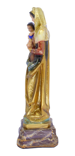 Imagem 3 de 6 de Escultura Imagem Nossa Senhora Do Divino Amor 29cm