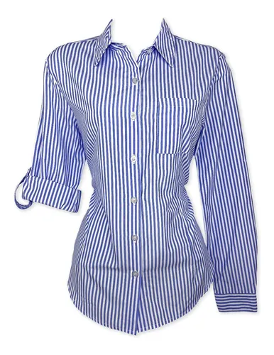 Blusa/camisa Rayada Popelina Colores