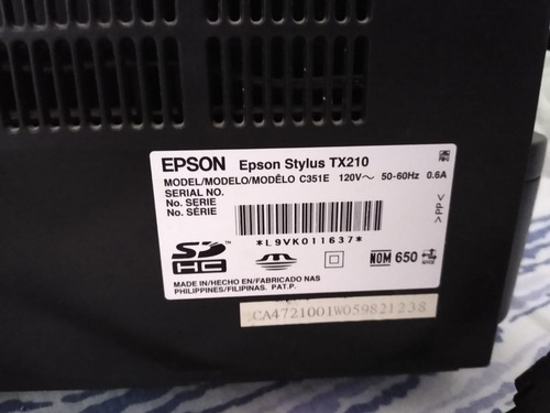 Impressora Multifuncional Epson Tx 210 (Usado)