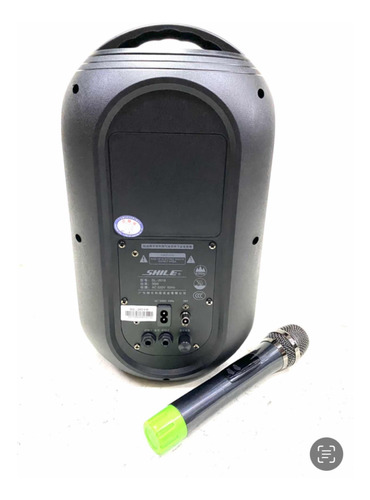 Caixa Ativa Recarregavel Shille Bluetooh Mic Sem Fio Novo