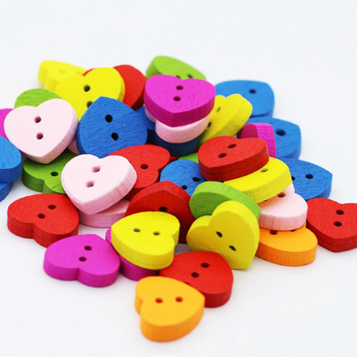 2 X 100 Piezas De Botones Artesanales De De Amor, Botones