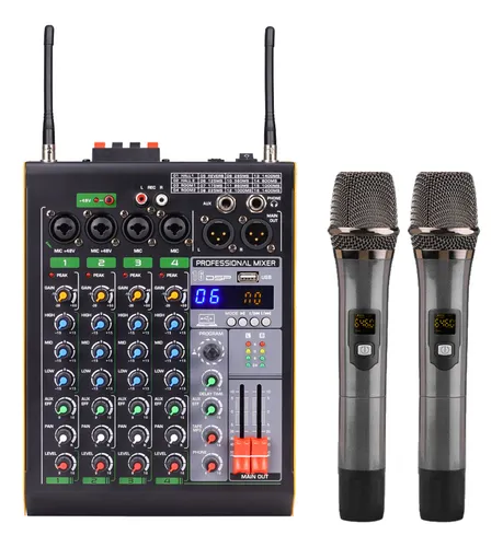 comprar Mezclador De Audio Con Conexión Micrófonos Mezcladores Digit