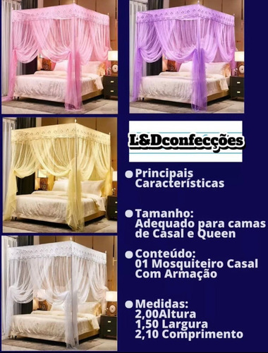 Mosquiteiro Palácio Completo Com Armação