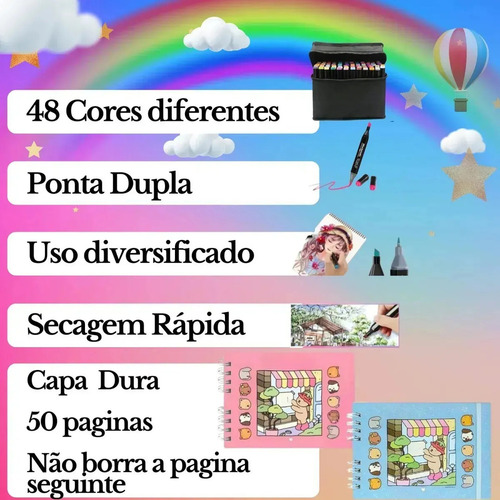 / Set De Libros Para Colorear Con 48 Lápices