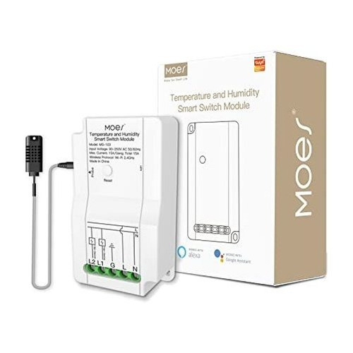 Moes Wifi Smart Temperature And Humidity Switch Pplv0