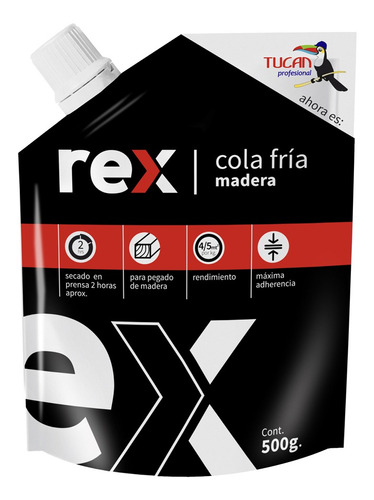 Cola Fría Rex Madera Doy Pack 500 Gr