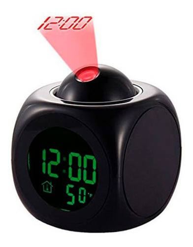 Reloj Digital Despertador Proyector Hora Alarma Temperatura 