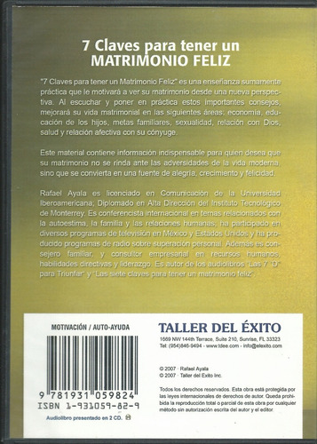 Imagen 2 de 3 de 7 Claves Para Mantener Un Matrimonio Feliz - Audiolibro