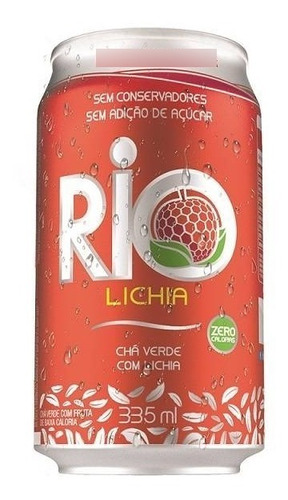 Chá Rio Lata 335ml Diversos Sabores - Kit C/12 Unidades