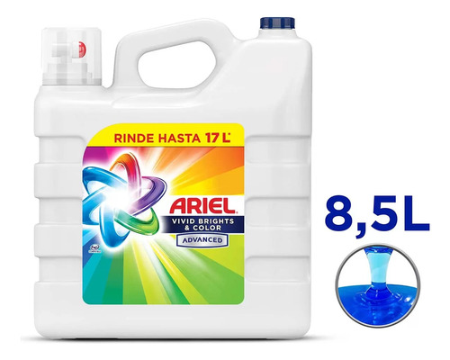 Ariel Vivid Detergente Liquido Para Ropa 8.5 L Msi