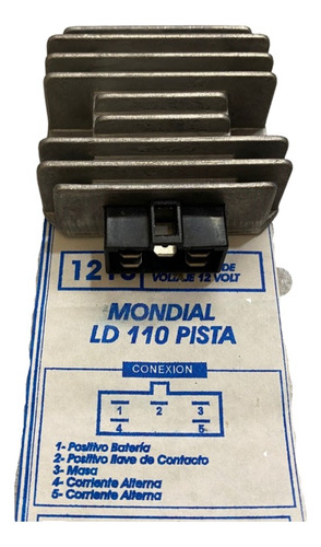 Regulador De Voltaje Mondial Ld 110 Pista / Pietcard 1210