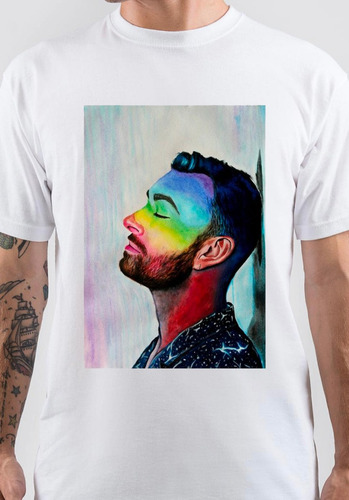 Polera Unisex Sam Smith Cantante Poster Algodon Estampado