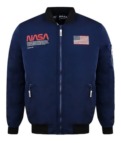 Chamarra Bomber Para Hombre Modelo Nasa Original 322197