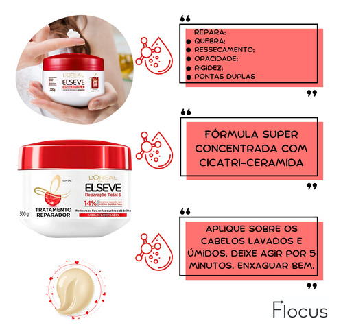 Kit Elseve Reparação Total 5 Cicatri Extraordinario Creme