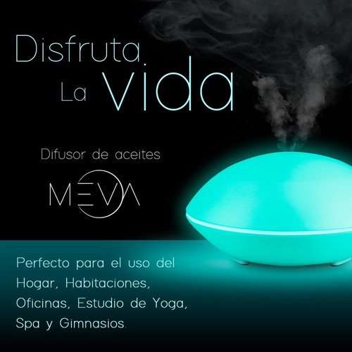 Imagen 2 de 9 de Mini Difusor Aromaterapia Humidificador 7 Colores Usb Aceite