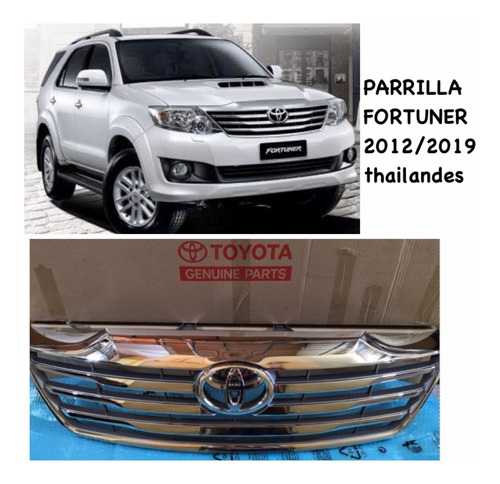Parrilla Toyota Fortuner 2012/2019 Thailandes
