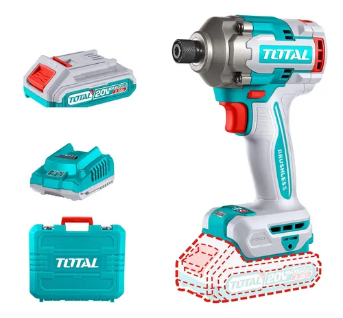Atornillador De Impacto Inalambrico Total 1/4 Utirli2028 Bat