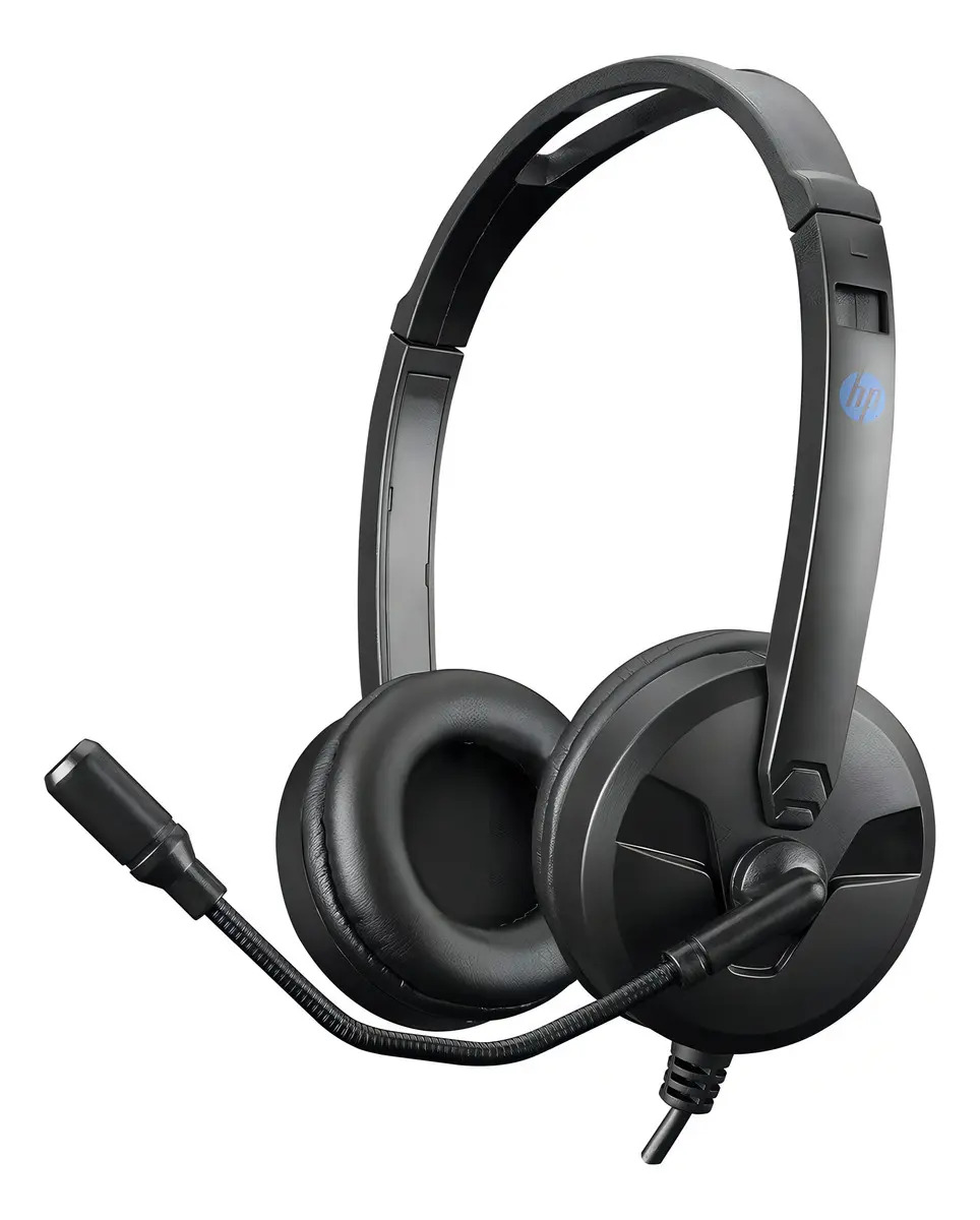 OFERTA DEL DIA: Headset Hp Dhe-8009 Profesional Con Micrófono Flexible Y Control De Volumen Negro