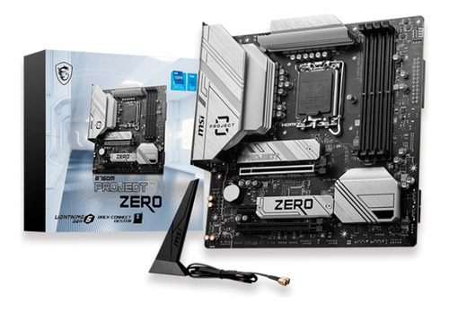Placa Mãe Msi B760m Project Zero Intel Lga 1700 Wifi Branco