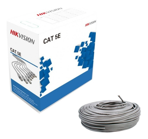 100 Metros Cable Utp Cat 5e Hikvision 100% Cobre Cctvip 