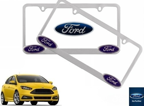 Par Porta Placas Ford Focus St 2.5 2018 Original