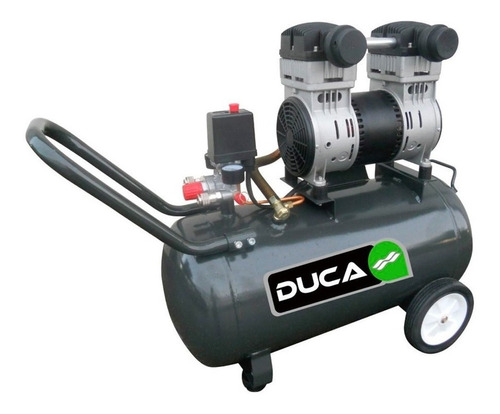 Compresor de aire eléctrico portátil Duca 69370108 50L 2hp 220V 50Hz negro