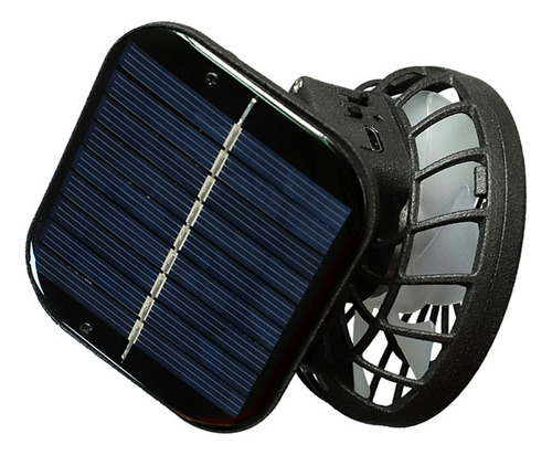 Ventilador De Mano Recargable, Carga Solar, Refrigeración Po